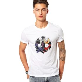 Qivi Undertale Skull Os Baskılı Beyaz Erkek Örme T-shirt