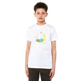 Qivi Uyuyan Boz Ayı Teddy Bear Iyi Baskılı Unisex Çocuk Beyaz T-shirt