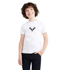 Qivi Vamos Rafa Baskılı Beyaz Erkek Çocuk T-shirt
