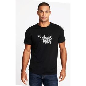 Qivi Vamos Rafa Baskılı Siyah Erkek Örme T-shirt