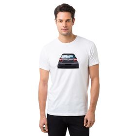 Qivi Vw Golf Gtı Mk5 Baskılı Beyaz Erkek Örme T-shirt
