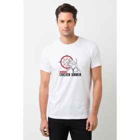Qivi Wınner Chicken Baskılı Beyaz Erkek Örme T-shirt