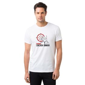 Qivi Wınner Chicken Baskılı Beyaz Erkek Örme T-shirt