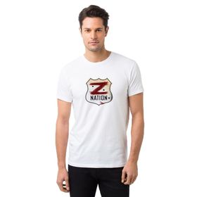 Qivi Z Nation Baskılı Beyaz Erkek Örme T-shirt