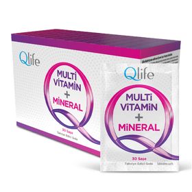 Qlife Multivitamin Mineral 30 Kapsül Vitamin
