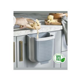 Qlux 6 lt Gri Katlanabilir Çöp Kovası