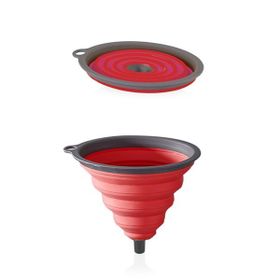 Qlux Akordiyon Oval Katlanabilir Huni
