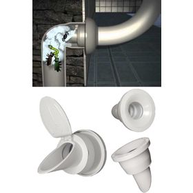 Qniay 7898QWEW256 Lavabo Koku Giderici Çek Valfli Lavabo Gider Adaptör Conta