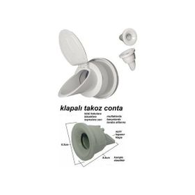 Qniay 7898QWEW256 Lavabo Koku Giderici Çek Valfli Lavabo Gider Adaptör Conta