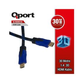 Qport Hdmi 30 30 m Hdmı Görüntü 3d Gold 1.4v Kablo