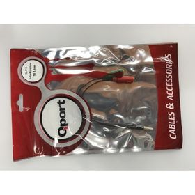 Qport Q-A15 Audio + Mic to 3.5 mm 15 cm Kulaklık Çevirici