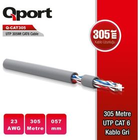 Qport Q-CAT6 23AWG Network Kablosu