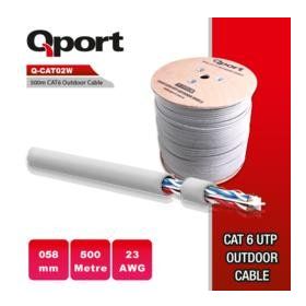 Qport Q CATO2W 23 awg Cat6 500 m Utp Outdoor Kablo