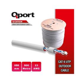 Qport Q CATO2W 23 awg Cat6 500 m Utp Outdoor Kablo