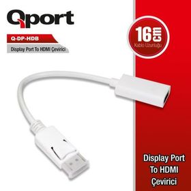 QPORT Q-DP-HDB Display Portundan HDMI Çevirici