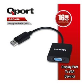 Qport Q-DP-VGA DP To VGA Çevirici