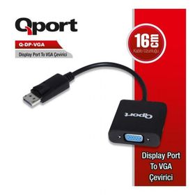 Qport Q-DP-VGA DP To VGA Çevirici