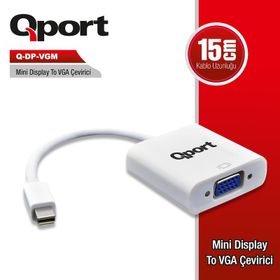 Qport Q-DP-VGM Display Portundan Vga Çevirici
