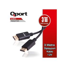 Qport Q-DP03 3 m Displayport Kablo