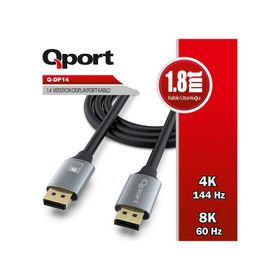 Qport Q-DP14 1.8 mt Diplayport Kablo