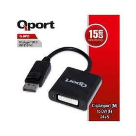 Qport Q-DPD 0.15 m Beyaz Görüntü Adaptörü
