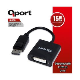 Qport Q-DPD 0.15 m Beyaz Görüntü Adaptörü
