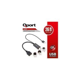 Qport Q-DPX HDMI to Displayport Çevirici