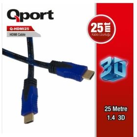 Qport Q hdmi 25 25 m Ver 1.4 Altin Uçlu 3d Kablo