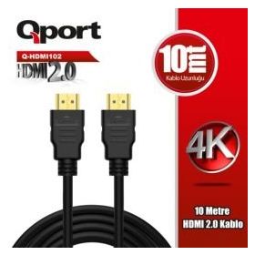 Qport Q-HDMI102 10 mt 2.0 HDMI Kablo