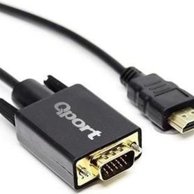Qport Q-HVG18 HDMI to VGA 1.8 m Çevirici Kablo
