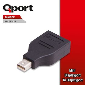 Qport Q-MDP2 Mini Display Port Erkek Display Port Dişi Çevirici Çoklayıcı Dağıtıcı