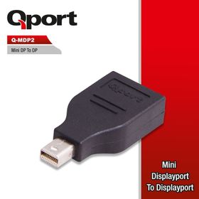 Qport Q-MDP2 Mini Display Port Erkek Display Port Dişi Çevirici Çoklayıcı Dağıtıcı
