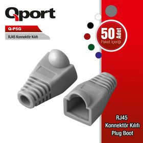 Qport Q P5G Rj45 50'li Paket Konnektör Kılıfı