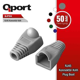 Qport Q P5G Rj45 50'li Paket Konnektör Kılıfı