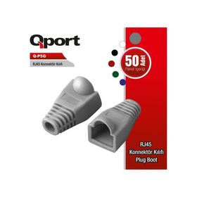 Qport Q P5G Rj45 50'li Paket Konnektör Kılıfı