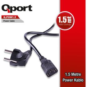 Qport Q-POW1.5 1.5 mt Power Kablosu
