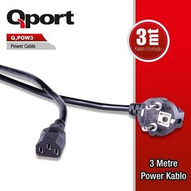 Qport Q-POW3 3 mt Power Kablosu