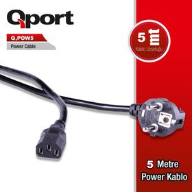 Qport Q-POW5 5 mt Power Kablosu