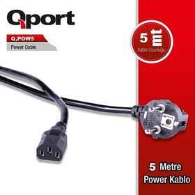 Qport Q POW5 Pc Power 5 m Kablo