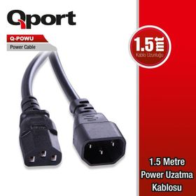 Qport Q Powu 1.5 m Power Uzatma Kablo