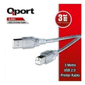 Qport Q Pr 3 Usb 2.0 Yazici 3 m Kablo
