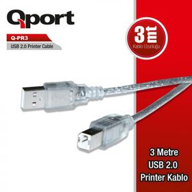Qport Q Pr 3 Usb 2.0 Yazici 3 m Kablo
