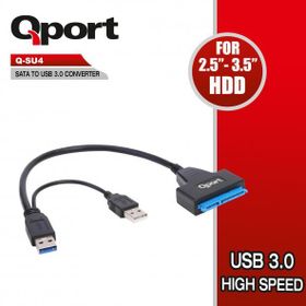 Qport Q-su4 16 cm Usb-2.5 3.5 Sata Disk Dönüştürücü
