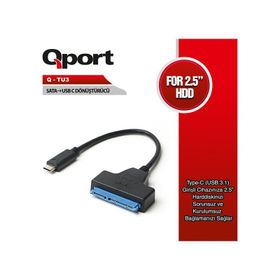 Qport Q-TU3 USB 3.1 Type to Sata Çevirici