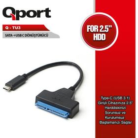 Qport Q-TU3 USB 3.1 Type to Sata Çevirici