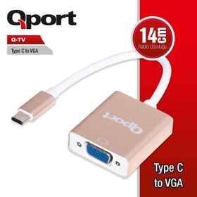 Qport Q-TV Type-C Den VGA Dönüştürücü