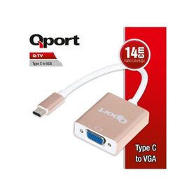 Qport Q-TV Type-C Den VGA Dönüştürücü