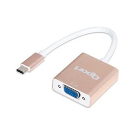 Qport Q-TV Type-C M TO VGA F 1920x1080P 60Hz Çevirici Adaptör