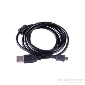Qport Q-USBKM1.5 1.5 mt 5 Pin Kamera USB 2.0 Şarj Data Kablosu