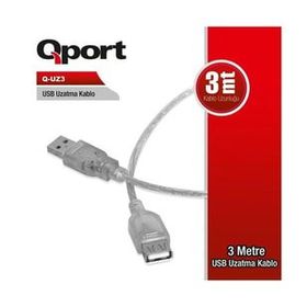 Qport Q-UZ3 3 m USB 2.0 Uzatma Kablosu